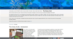 Desktop Screenshot of crisisoflife.net