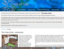 Tablet Screenshot of crisisoflife.net